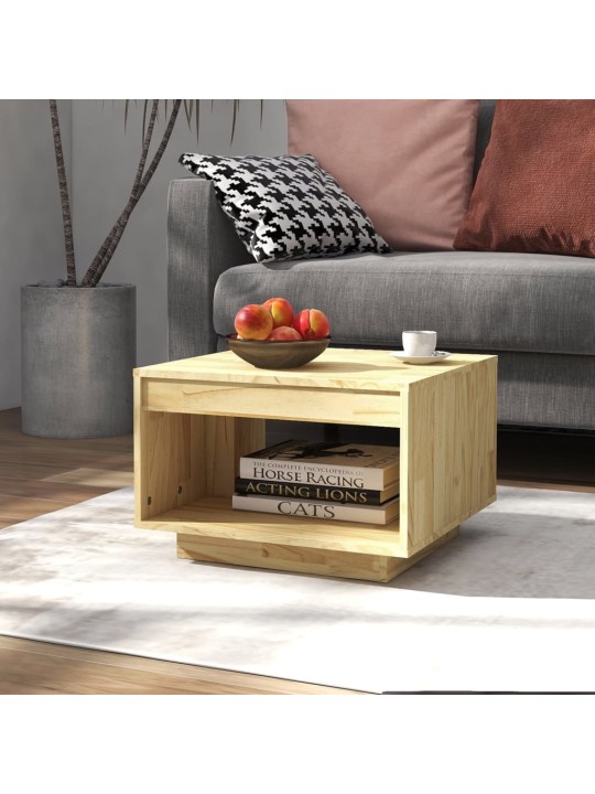 Konferenční stolek 50 x 50 x 33,5 cm masivní borové dřevo