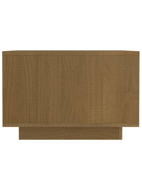 Konferenční stolek medově hnědý 50x50x33,5 cm masivní borovice
