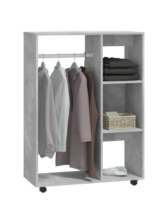 Šatní skříň betonově šedá 80 x 40 x 110 cm kompozitní dřevo