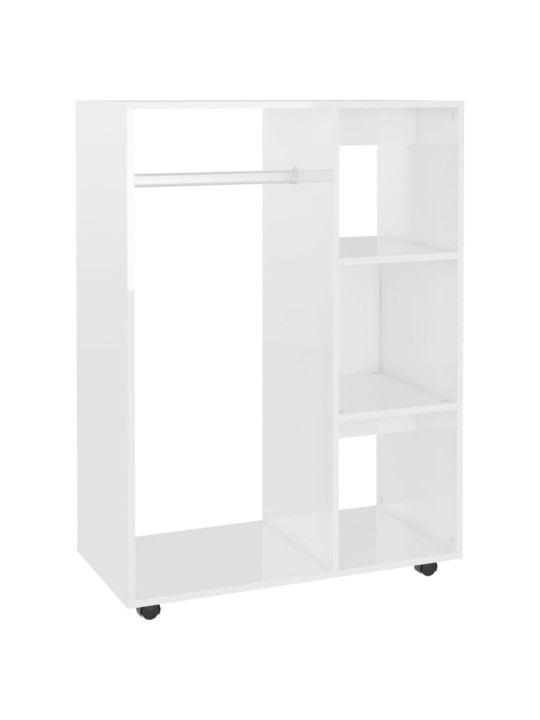 Šatní skříň bílá s vysokým leskem 80x40x110 cm kompozitní dřevo