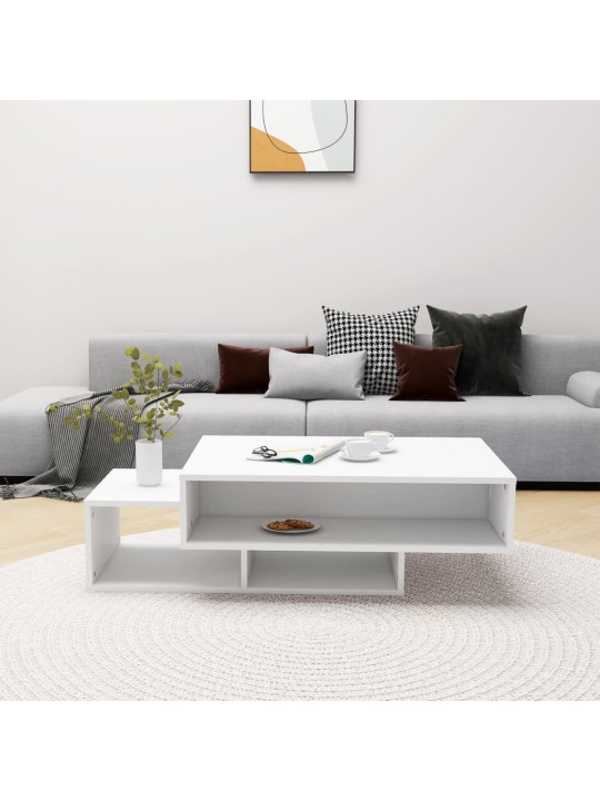 Konferenční stolek bílý 105 x 55 x 32 cm kompozitní dřevo