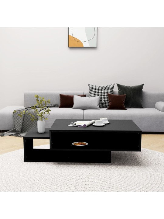 Konferenční stolek černý 105 x 55 x 32 cm kompozitní dřevo