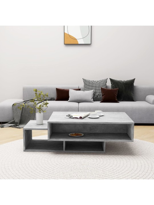 Konferenční stolek betonově šedý 105x55x32 cm kompozitní dřevo