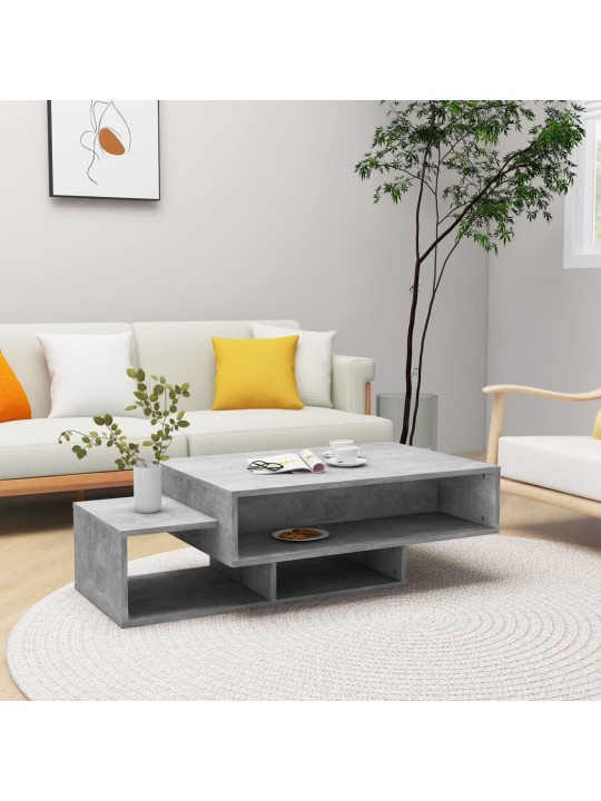 Konferenční stolek betonově šedý 105x55x32 cm kompozitní dřevo