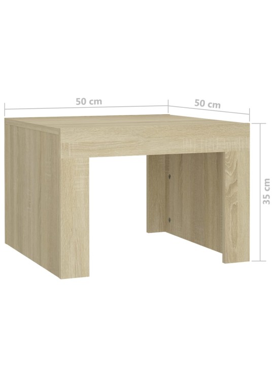 Konferenční stolek dub sonoma 50 x 50 x 35 cm kompozitní dřevo