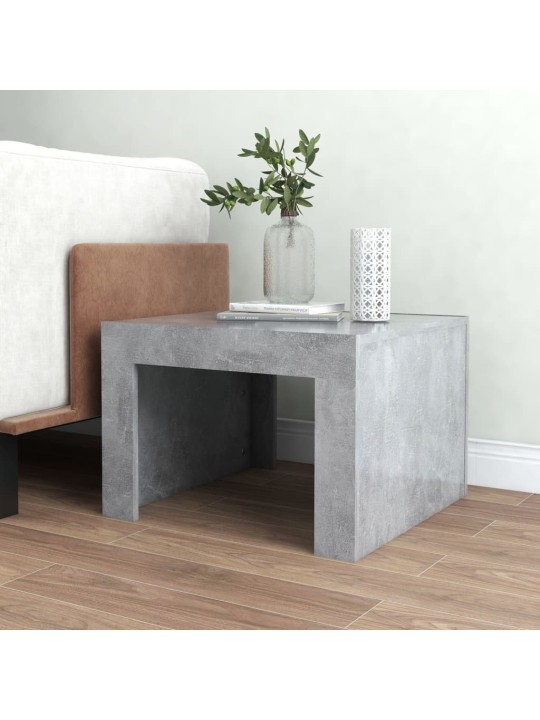 Konferenční stolek betonově šedý 50x50x35 cm kompozitní dřevo
