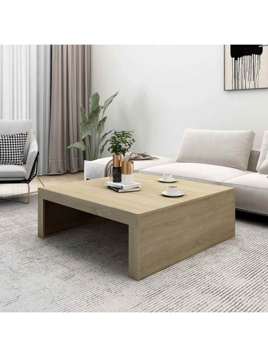 Konferenční stolek dub sonoma 100x100x35 cm kompozitní dřevo