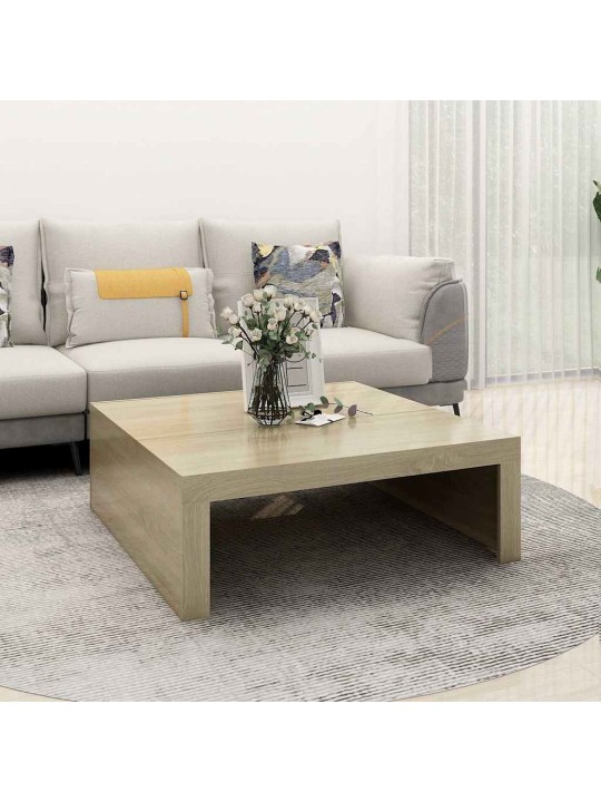 Konferenční stolek dub sonoma 100x100x35 cm kompozitní dřevo
