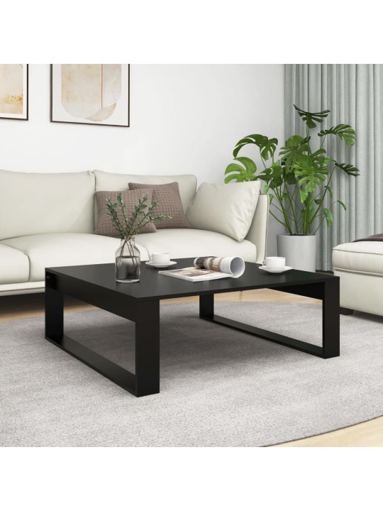 Konferenční stolek černý 100 x 100 x 35 cm kompozitní dřevo