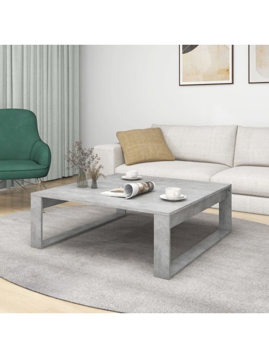 Konferenční stolek betonově šedý 100x100x35 cm kompozitní dřevo