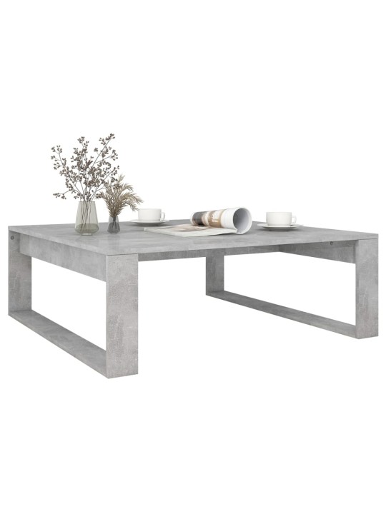Konferenční stolek betonově šedý 100x100x35 cm kompozitní dřevo
