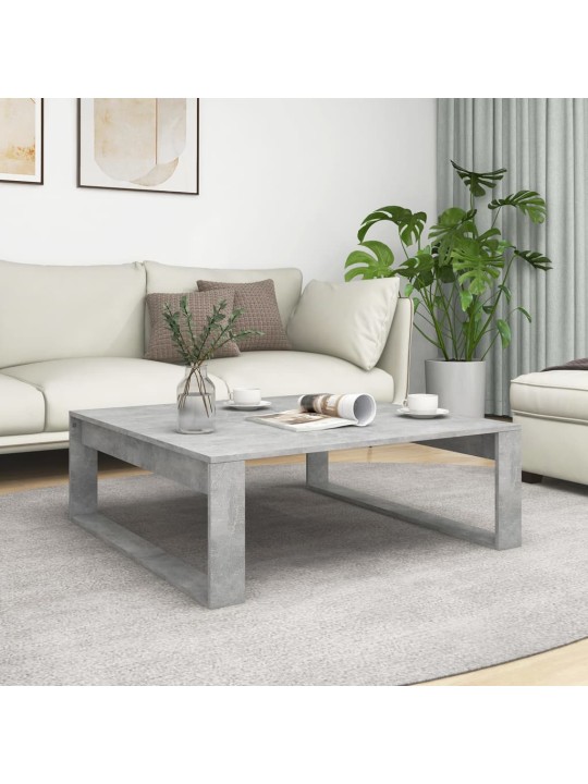 Konferenční stolek betonově šedý 100x100x35 cm kompozitní dřevo