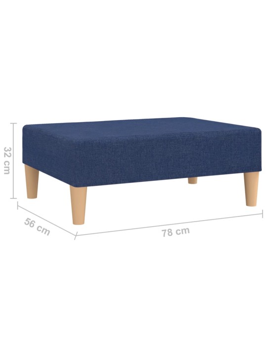 Podnožka modrá 78 x 56 x 32 cm textil