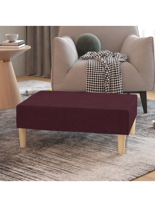 Podnožka fialová 78 x 56 x 32 cm textil