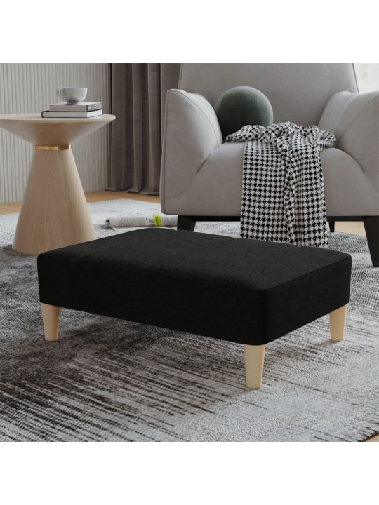 Podnožka černá 78 x 56 x 32 cm textil
