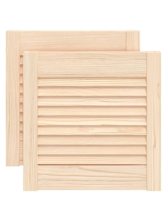Nábytková dvířka lamelový design 2 ks 39,5 x 39,4 cm borovice