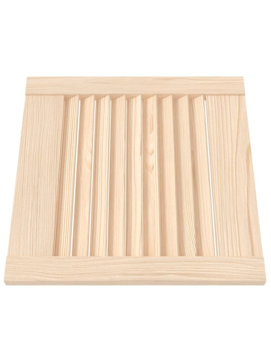 Nábytková dvířka lamelový design 4 ks 39,5 x 39,4 cm borovice