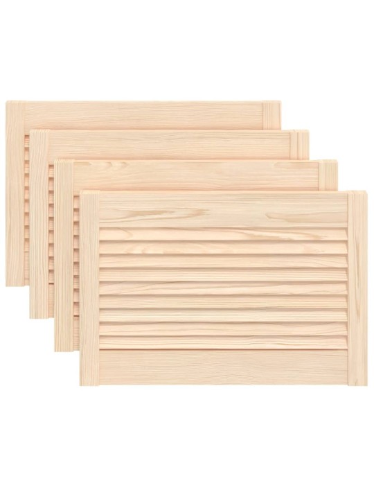 Nábytková dvířka lamelový design 4 ks 39,5 x 59,4 cm borovice