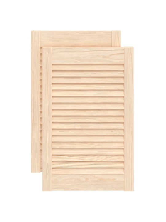 Nábytková dvířka lamelový design 2 ks 61,5 x 39,4 cm borovice