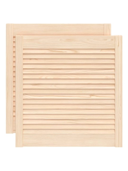 Nábytková dvířka lamelový design 2 ks 61,5 x 59,4 cm borovice