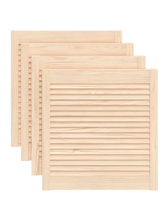 Nábytková dvířka lamelový design 4 ks 61,5 x 59,4 cm borovice