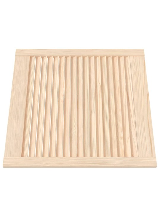 Nábytková dvířka lamelový design 4 ks 61,5 x 59,4 cm borovice