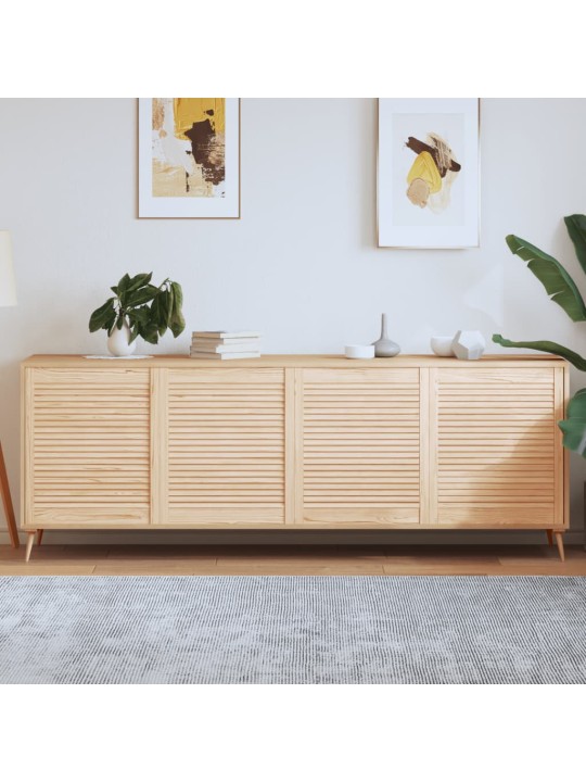 Nábytková dvířka lamelový design 4 ks 69 x 59,4 cm borovice