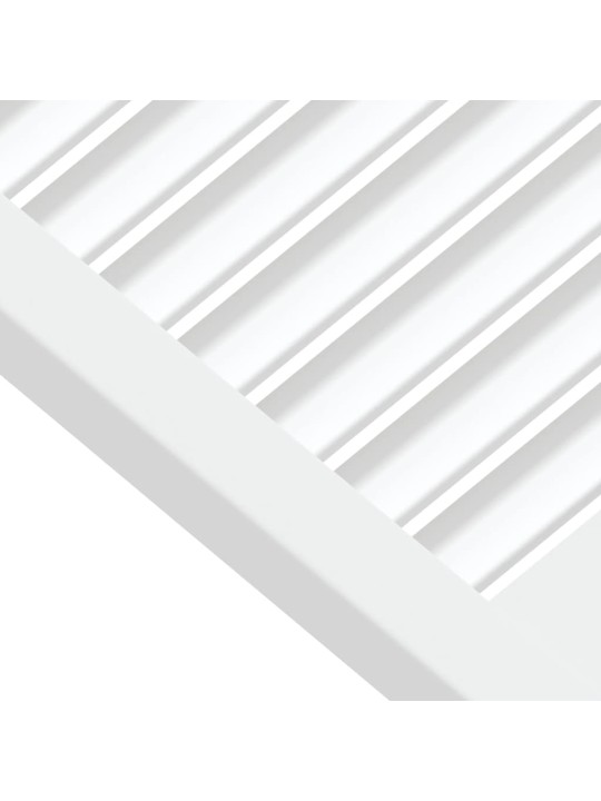 Nábytková dvířka lamelový design bílá 39,5 x 59,4 cm borovice