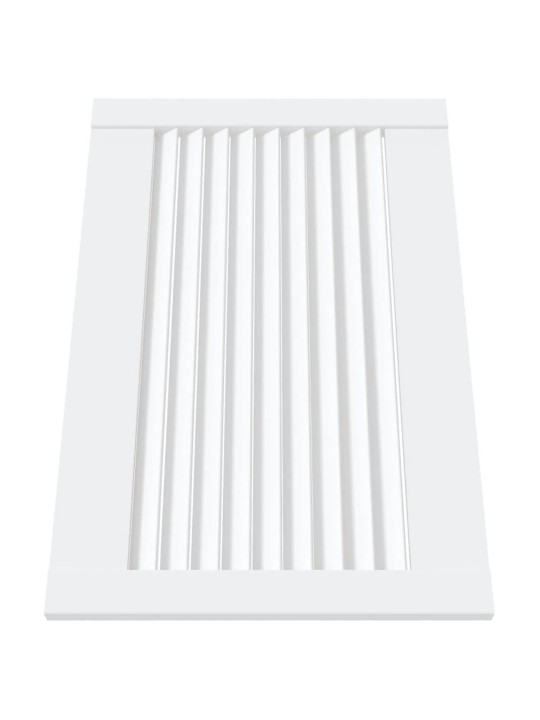 Nábytková dvířka lamelový design 2 ks bílá 39,5x59,4cm borovice