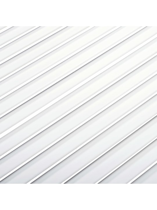 Nábytková dvířka lamelový design bílá 99,3 x 39,4 cm borovice