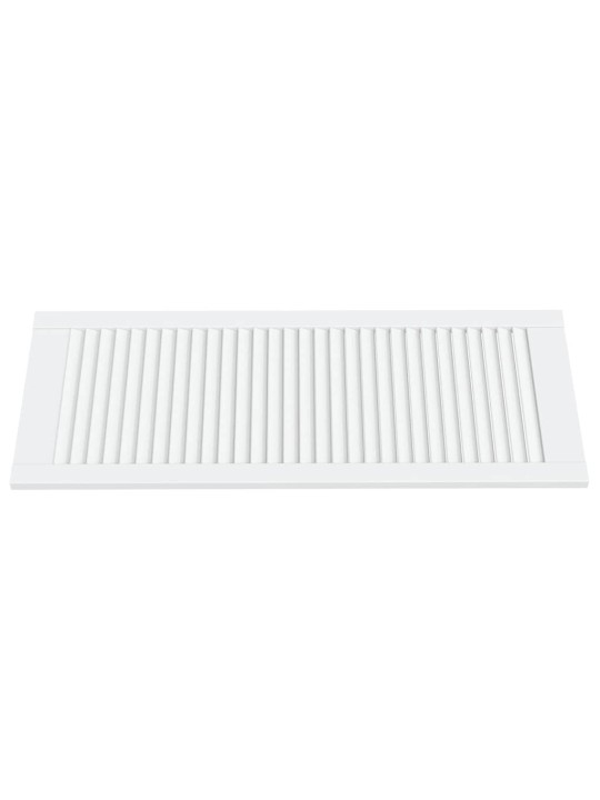 Nábytková dvířka lamelový design 4 ks bílá 99,3x39,4cm borovice