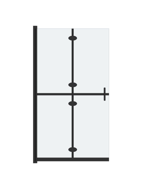 Skládací sprchová zástěna mléčné ESG sklo 70 x 190 cm