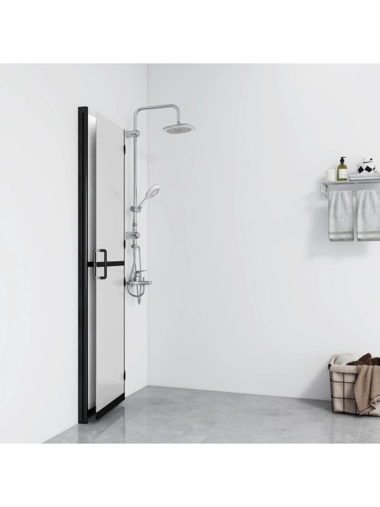 Skládací sprchová zástěna mléčné ESG sklo 80 x 190 cm