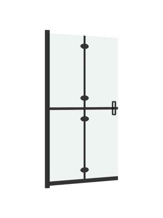 Skládací sprchová zástěna mléčné ESG sklo 80 x 190 cm