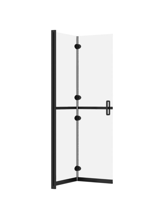 Skládací sprchová zástěna mléčné ESG sklo 80 x 190 cm