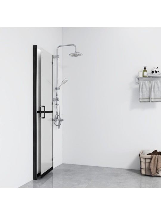 Skládací sprchová zástěna mléčné ESG sklo 90 x 190 cm