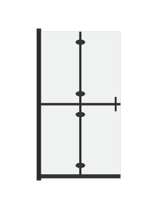 Skládací sprchová zástěna mléčné ESG sklo 100 x 190 cm
