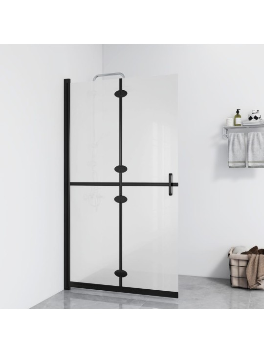 Skládací sprchová zástěna mléčné ESG sklo 100 x 190 cm