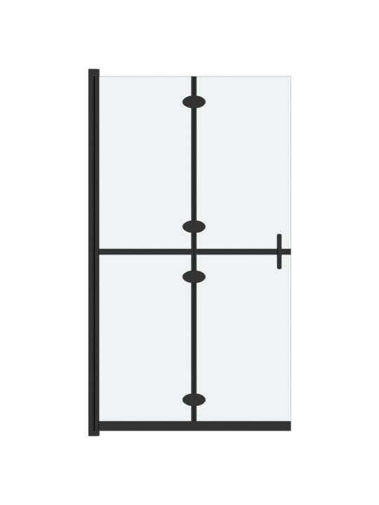 Skládací sprchová zástěna mléčné ESG sklo 120 x 190 cm
