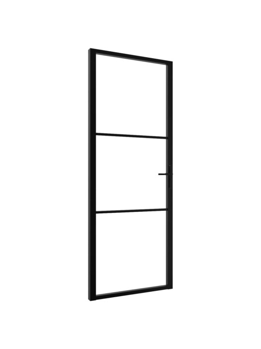 Interiérové dveře ESG sklo a hliník 76 x 201,5 cm černé