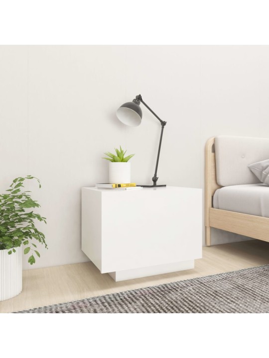 Noční stolek bílý 100 x 35 x 40 cm kompozitní dřevo