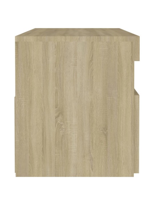 Noční stolek LED osvětlení dub sonoma 60x35x40 kompozitní dřevo
