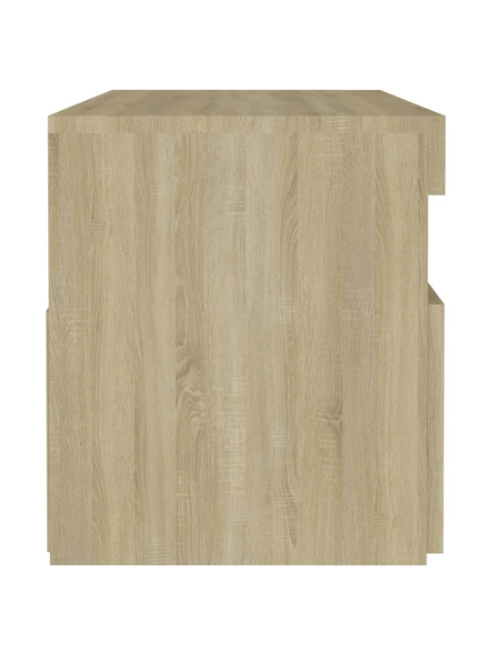 Noční stolek LED osvětlení dub sonoma 60x35x40 kompozitní dřevo