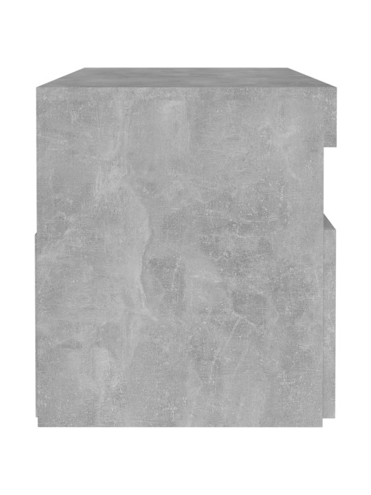Noční stolky s LED osvětlením 2 ks betonově šedé 60x35x40 cm