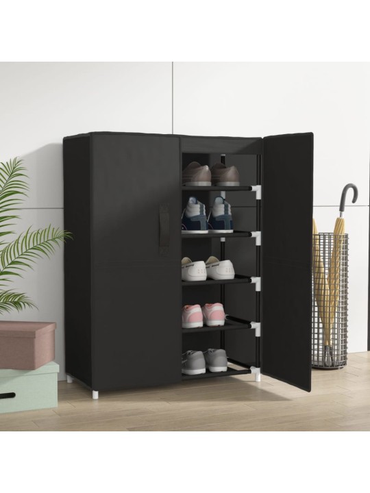 Botník černý 60 x 28 x 90 cm textil