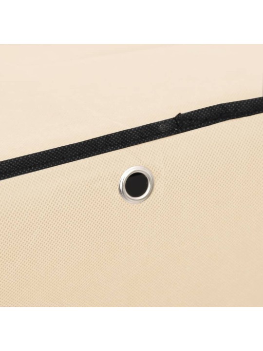 Botník krémový 60 x 28 x 90 cm textil