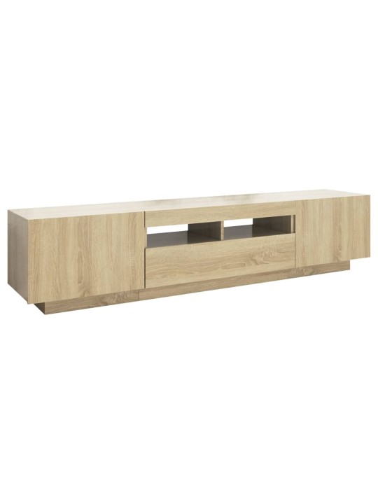 TV skříňka s LED osvětlením dub sonoma 180 x 35 x 40 cm