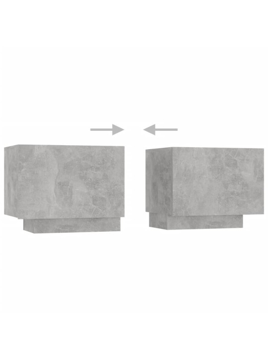 TV skříňka s LED osvětlením betonově šedá 180 x 35 x 40 cm