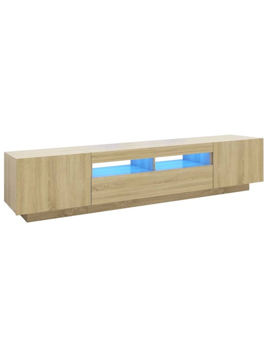 TV skříňka s LED osvětlením dub sonoma 200 x 35 x 40 cm