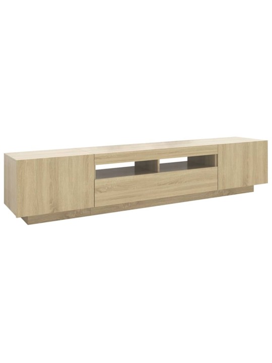 TV skříňka s LED osvětlením dub sonoma 200 x 35 x 40 cm